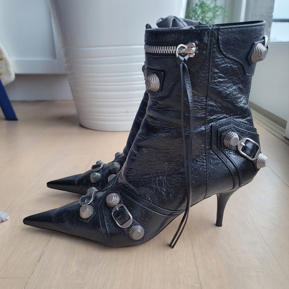 Balenciaga cagole leather bootie - Picture 3 of 8